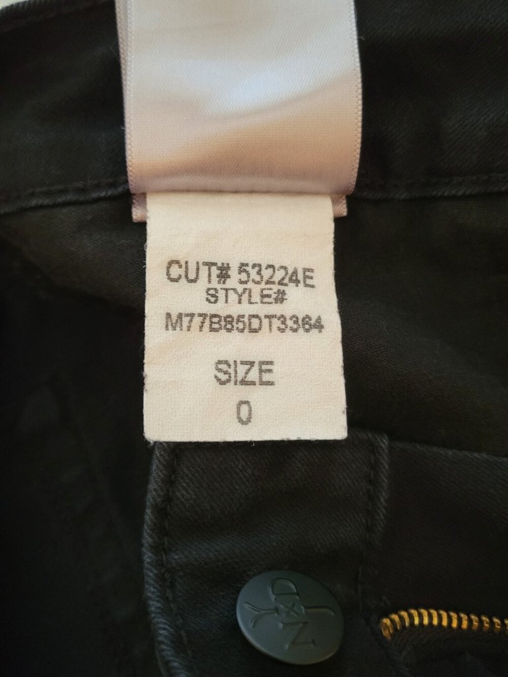 2 Pairs of NYDJ Bermuda Shorts; Tan is Size 0 Petite, Black is Size 0 - Picture 13 of 13